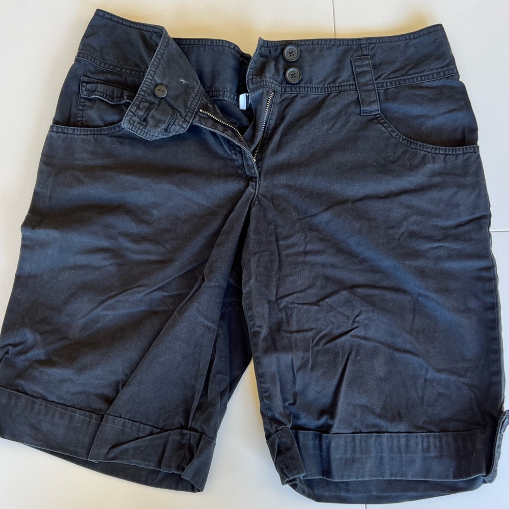 Loft Size 12 Black Julie Bermuda Shorts
